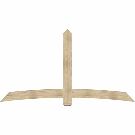 Ekena Millwork Bellingham Rough Sawn Timber Gable Bracket, Douglas Fir, 96"W x 52"H x 6"D x 6"F, 13/12 Pitch GBW096X52X0606BEL00RDF